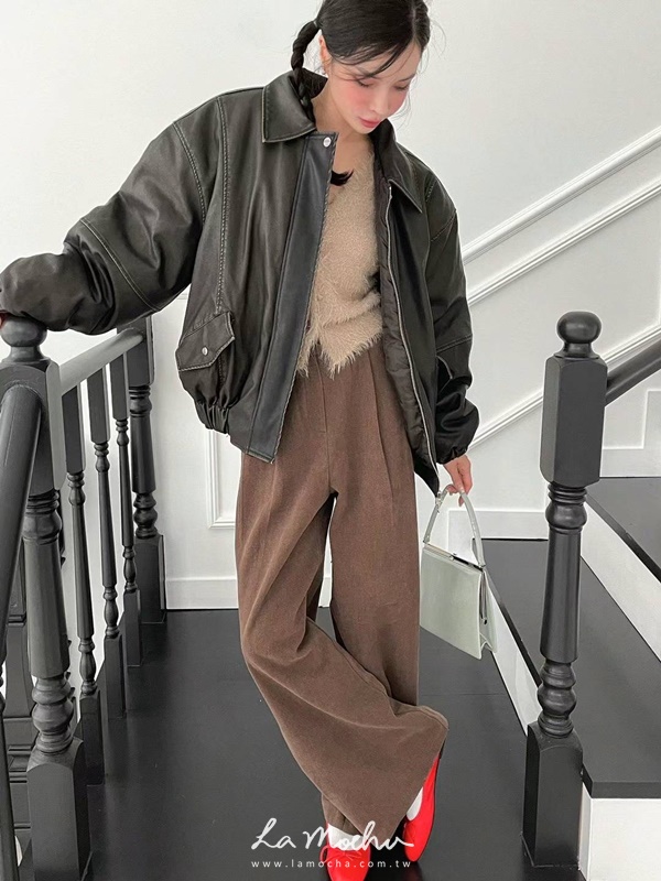 復古皮質夾克外套(ELEANORE清單)